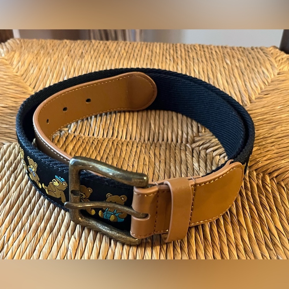 Teddy Fresh belt faux leather and canvas material size M/L Unisex